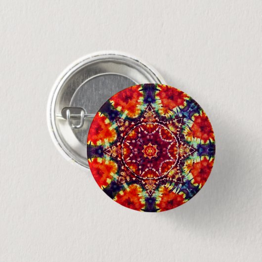 Sun Mandala Ronde Button 3,2 Cm (Voorkant /achterkant)