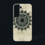 Sun Mandala Roots telefoonhoesje Samsung Galaxy Hoesje<br><div class="desc">Deze symbolische zonnemandala met aardse texturen combineert aarding en kosmische energie,  ideaal voor spirituele zielen.</div>
