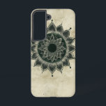 Sun Mandala Roots telefoonhoesje Samsung Galaxy Hoesje<br><div class="desc">Deze symbolische zonnemandala met aardse texturen combineert aarding en kosmische energie,  ideaal voor spirituele zielen.</div>