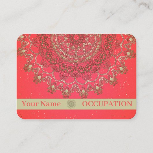 Sun Mandala - Visitekaartje (Voorkant)