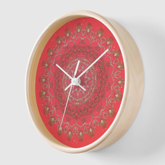 Sun Mandala - Wandklok (Hoek)