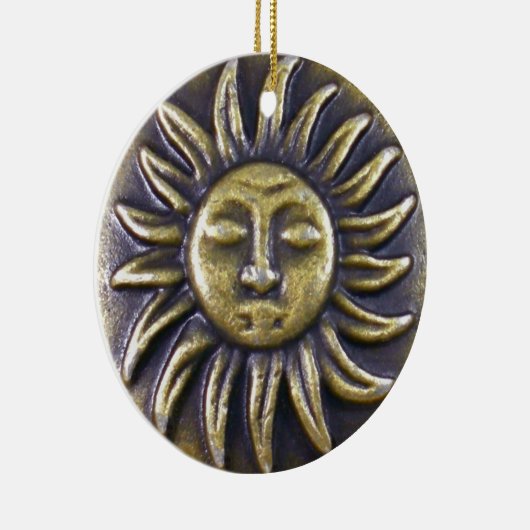 Sun Medallion Keramisch Ornament (Rechts)