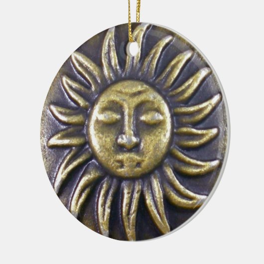 Sun Medallion Keramisch Ornament (Links)