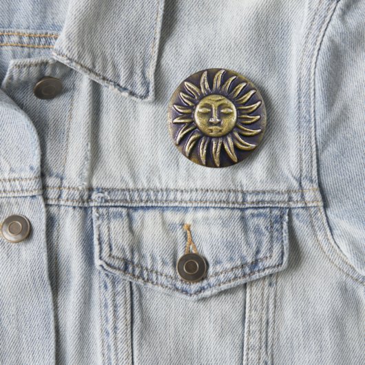 Sun Medallion Ronde Button 5,7 Cm (In situ)