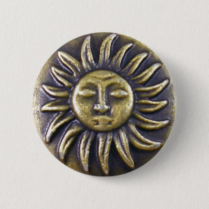 Sun Medallion Ronde Button 5,7 Cm