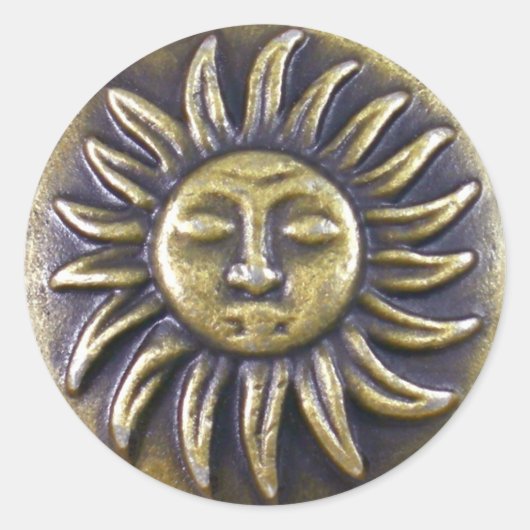Sun Medallion Sticker (Voorkant)
