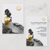*~* Sun Mermaid Mystic Gold Luna Visitekaartje (Voorkant / Achterkant)