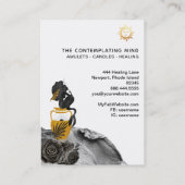 *~* Sun Mermaid Mystic Gold Luna Visitekaartje (Achterkant)