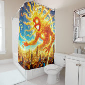 Sun Monster Douchegordijn (In situ)