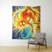 Sun Monster Wandkleed (In situ)