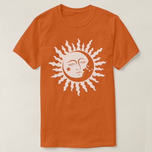 Sun Moon Alchemy Astrology Witchy Gothic Design 1 T-shirt (Design voorkant)