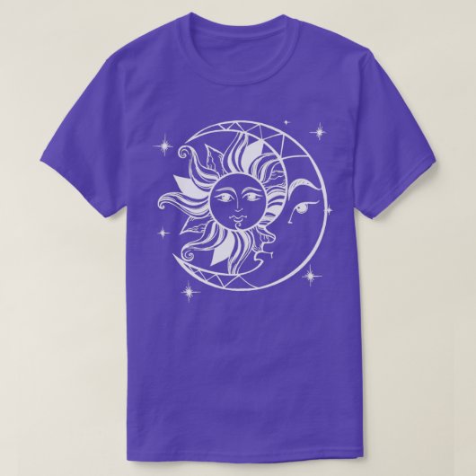 Sun Moon Alchemy Astrology Witchy Gothic Design T-shirt (Design voorkant)