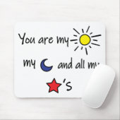 Sun-Moon-and-Stars Muismat (Met muis)