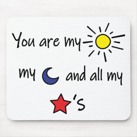 Sun-Moon-and-Stars Muismat (Voorkant)