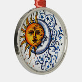 SUN MOON ART-ONTWERP METALEN ORNAMENT (Rechts)