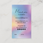 Sun Moon Boho Line Art Rainbow Social HANG LABELS (Achterkant)