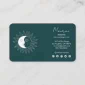 Sun & Moon Boho Social Media Bestellen Bedankt Gro Visitekaartje (Achterkant)