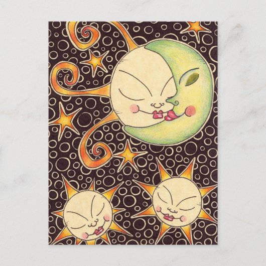 Sun & Moon Briefkaart (Voorkant)