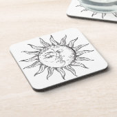Sun Moon  Celestial Luminaries Bier Onderzetter (Linkerzijde)