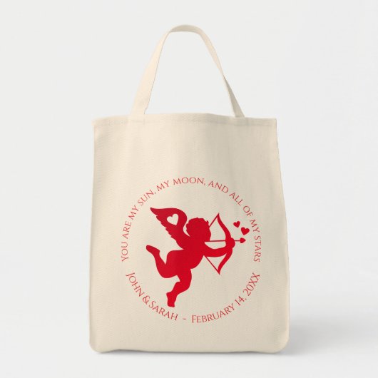 sun moon cupid VALENTINE`S DAY Tote Bag (Voorkant)