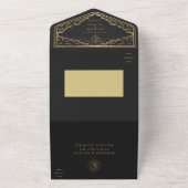 Sun Moon Elegant Tarot Kaart QR Code Huwelijksuitn (Buitenkant)