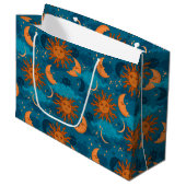 Sun, Moon en Stars Gift Bag Groot Cadeauzakje (Voorkant Gekanteld)