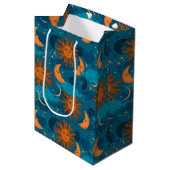 Sun, Moon en Stars Gift Bag Medium Cadeauzakje (Voorkant Gekanteld)
