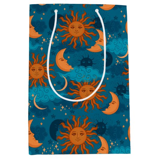Sun, Moon en Stars Gift Bag Medium Cadeauzakje (Voorkant)