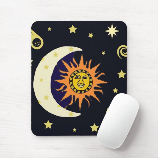 Sun Moon en Stars Muismat (Met muis)