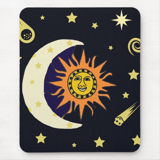 Sun Moon en Stars Muismat (Voorkant)