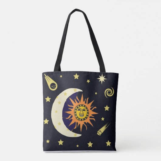 Sun Moon en Stars Tote Bag (Achterkant)