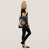 Sun Moon en Stars Tote Bag (Op model)