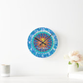 Sun Moon Face Clock Ronde Klok (Huis)