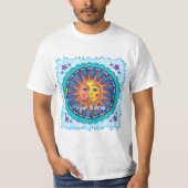 Sun  Moon Face  T-shirt (Voorkant)