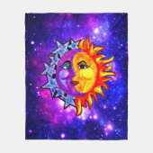 Sun Moon Fleece deken 50x60 (Voorkant)