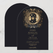 Sun Moon Hemelse Huwelijk Kaart (Voorkant / Achterkant)