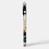 Sun Moon iPhone Case Stained Glass Celestial Gold (Achterkant / Links)