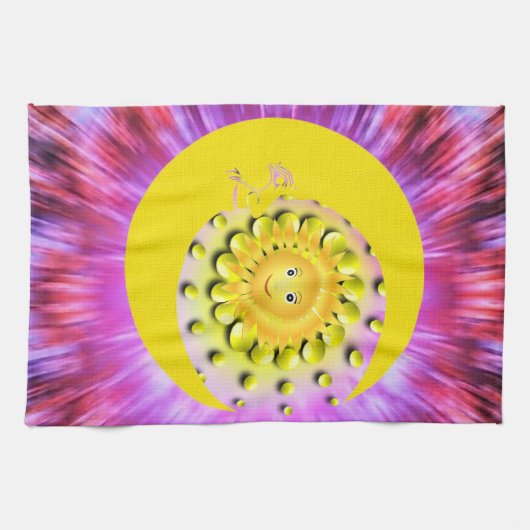 Sun Moon Kitchen Hand Towel Theedoek (Horizontaal)