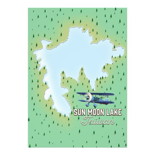 Sun Moon Lake Taiwan Foto Afdruk (Voorkant)
