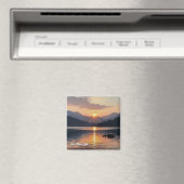 Sun Moon Lake Taiwan zonsopgang Magneet (Insitu (Vaatwasser))