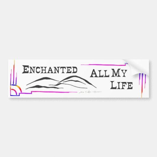 SUN & MOON MTN BUMPER STICKER studio miiri (Voorkant)