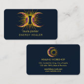 Sun Moon Mystic Crescent Reiki Healer Visitekaartje (Voorkant / Achterkant)