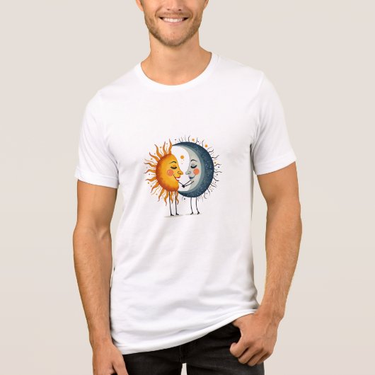 Sun Moon Peace Tri-Blend Shirt (Voorkant)