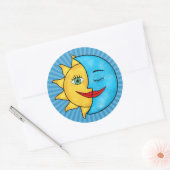 Sun Moon Ronde Sticker (Envelop)
