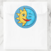 Sun Moon Ronde Sticker (Tas)