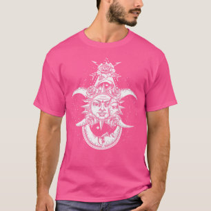 Sun Moon Rozen Astrology Galaxy Space Astronomie T-shirt