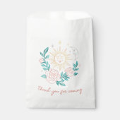 Sun Moon & Rozen Magische Boho Aardse CUSTOM Bedankzakje (Voorkant)