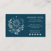 Sun Moon & Rozen Magische Boho Kleurrijke CUSTOM Visitekaartje (Achterkant)