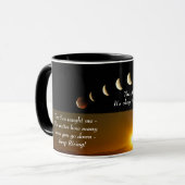Sun Moon Spiritueel Inspirerend Quote Coffee Mok (Voorkant links)
