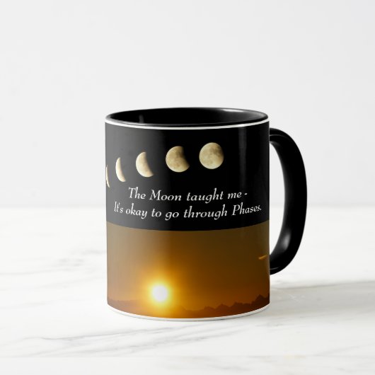 Sun Moon Spiritueel Inspirerend Quote Coffee Mok (Voorkant rechts)